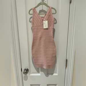 Girls pink bandage dress